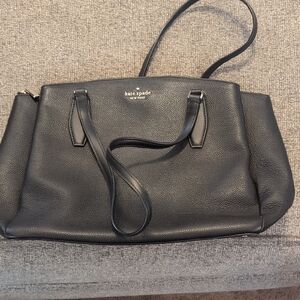 Kate Spade Black Pebbled Leather Shoulder Bag